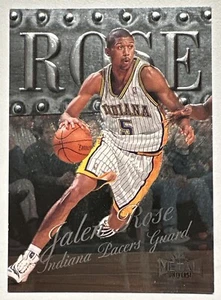 1998-99 Skybox Metal Universe Jalen Rose #116 Pacers - Picture 1 of 3