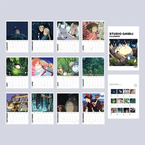 - Pósters e impresiones de Studio Ghibli en un calendario de pared 2025 - la pared perfecta Ha - Imagen 1 de 12