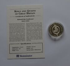 1996 Edward the Confessor £2 Falkland Islands Silver Coin COA