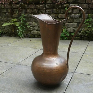 50er Jahre massiv Kupfer Schirmständer große Kanne ca. 52 x 38 cm inkl. DHL - Bild 1 von 5