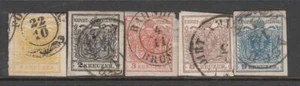 Austria - Armas de Austria (Juego Completo Usado) 1850 (CV $627) - Imagen 1 de 1
