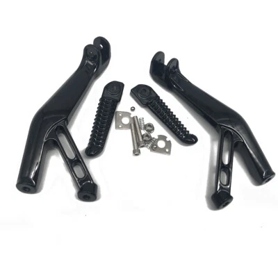 Rear Passenger Foot Pegs Bracket For Yamaha YZF R1 R1S R1M 2015-2018 Shiny Black - Image 1 of 4