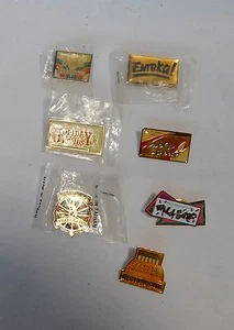 Jewelry Assorted Lot Of California Lottery Pins 7 Pieces 12M - Picture 1 of 2