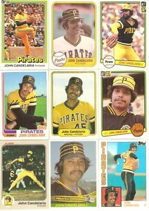 LOTE DE 650 TARJETAS DE BÉISBOL JOHN CANDELARIA - Imagen 1 de 5