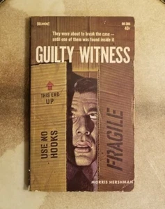 GUILTY WITNESS by Morris Hershman VINTAGE 1964 1st BELMONT Mystery Paperback.  - Imagen 1 de 13