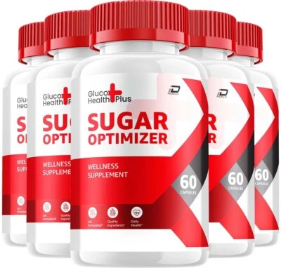 (5 Pack) Gluco Health Plus Capsules – GlucoHealth Plus Sugar Optimizer Pills.. - Image 1 of 4