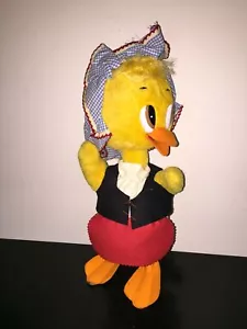 PAPERA 36 cm in panno Lenci Feltro e corpo con anima in ferro Vintage - Foto 1 di 7