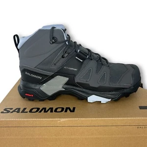 NEW Salomon X Ultra 4 Mid GTX Gore Tex Womens 8 (EU 40) Hiking Boots Grey - Picture 1 of 10