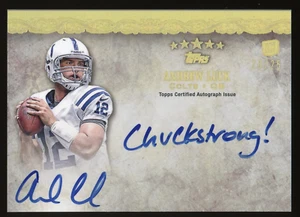 ANDREW LUCK 2012 TOPPS FIVE STAR INSCRIPTIONS RC ROOKIE AUTO #/25 CHUCKSTRONG! - Picture 1 of 2