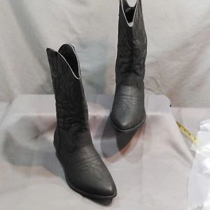 Schwarze Cowboystiefel Damengröße 8,5 neu - Bild 1 von 24