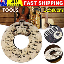 12/16CM Wooden Melody Tool,Circle of Fifths Wheel Musical Educational Tool Gifts