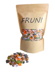 FRUNI Fantasie Kakao Kieselsteine bunter Kies 1 KG