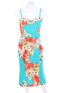 Evita Cocktailkleid Kleid Abendkleid Blumen Print UK 14 = D 40 mint - Bild 1 von 4