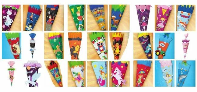 Schultüte Zuckertüte 68cm Einschulung von Ursus Bastelset komplett