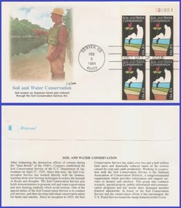 USA5 #2074 U/A FLEETWOOD FDC PB4 Boden- und Wasserschutz - Bild 1 von 1