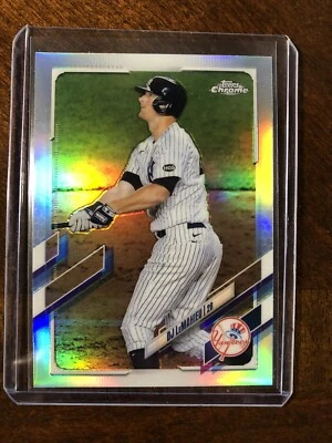 2021 Topps Chrome Silver Refractor #105 DJ LeMahieu - New York Yankees - Image 1 of 2
