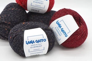 Merinowolle und Viskose Tweedgarn Lana Gatto Everest, Aran Weight Strickgarn - Bild 1 von 21