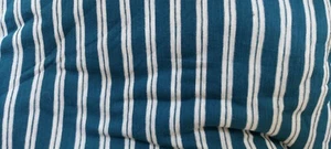 100% organic cotton fabric knit jersey stripe blue white 6 yards - Picture 1 of 2
