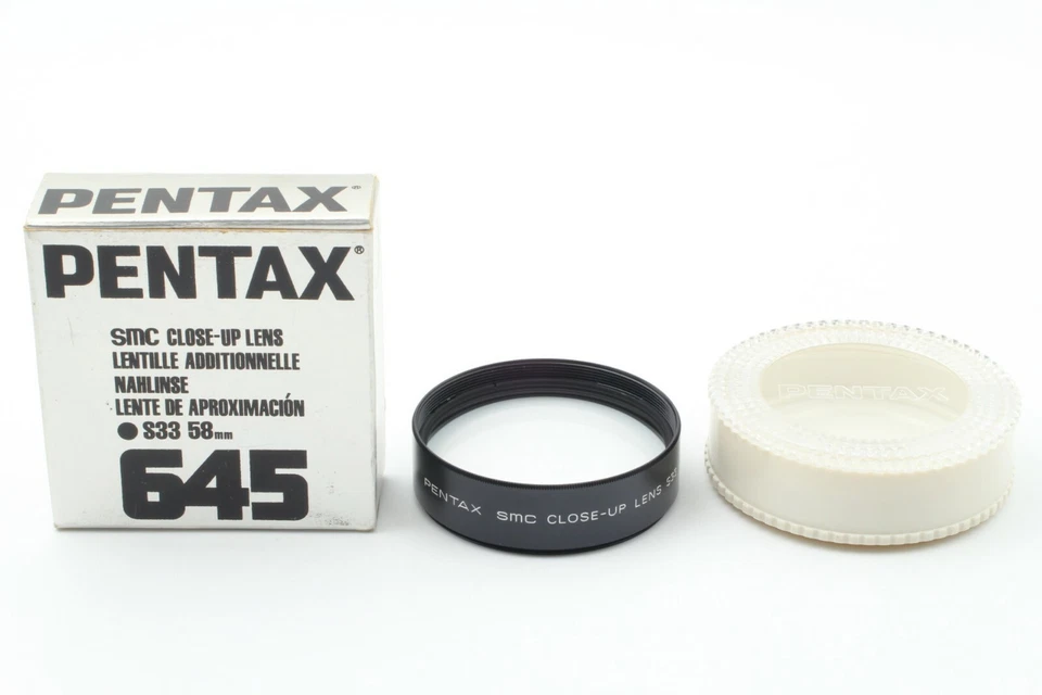 【Rare! Near Mint++ in Box】Pentax 645 SMC Close Up Lens S33 58mm from JAPAN #442A - Image 1 of 4