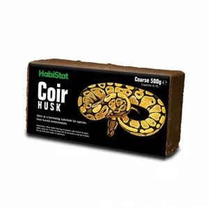 Habistat Coir Coarse Husk 500g Expands 800% Tortoise Bedding / Substrate NATURAL - Picture 1 of 2