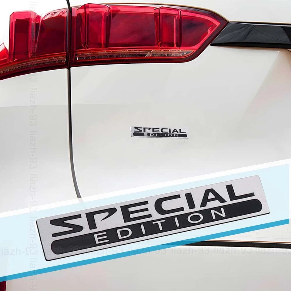 1 pieza 3D Metal Edición Especial Coche Estilo Maletero Guardabarros Emblema Insignia Calcomanía Adhesiva Foto 1 de 4