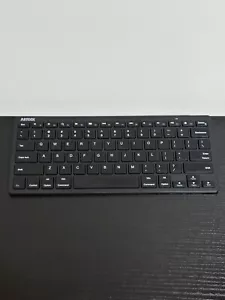 Arteck Black Ultra-Slim Wireless Bluetooth Keyboard for iOS, Windows, Android - Picture 1 of 8