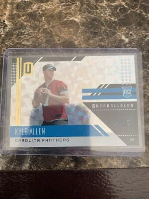 2018 Panini Unparalleled Kyle Allen Rookie RC Hyper /25 - Image 1 of 2