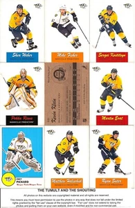 2012-13 OPC O-Pee-Chee Retro Nashville Predators Master Team Set (18) - Imagen 1 de 1