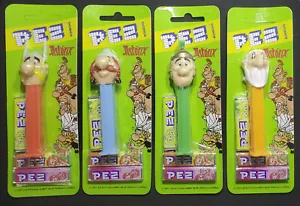 ASTERIX Raro PEZ Caramelos 1997 Juego Completo de 4 Como Nuevo en Tarjetas Europeas Nuevo en Paquete Sellado - Imagen 1 de 2