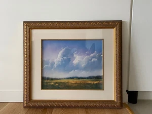 Used Antique Gold-Brown Medium Picture Frame - Picture 1 of 4