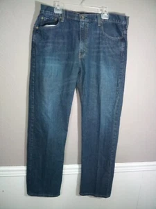 Vintage Levis 569 Jeans Herren 38x34 Relaxed Straight Medium Wash Zipper Fly Denim - Bild 1 von 8