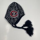 Chapeau de neige hiver tricoté LNH Beanie adulte montréalais hockey canadien casquette glands pom