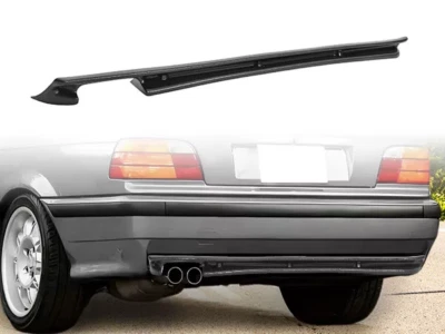 For BMW E36 3 Series 92-99 M3 Style Unpainted Black ADD-ON Rear Bumper Diffuser Foto 1 de 4