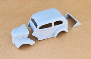 ABS-LIKE 3D RESIN PRINTED 1/18 1948 ANGLIA GASSER DRAG BODY W/ SMOOTH FRONT CLIP - Picture 1 of 7