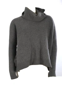 VINCE Gray Wool Knit Turtleneck Long Sleeve Winter Sweater Size XS - Picture 1 of 11