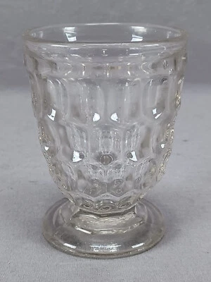 EAPG Bakewell Pears & Co Argus / Thumbprint Pattern Flint Glass Tumbler C. 1860 - Image 1 of 4