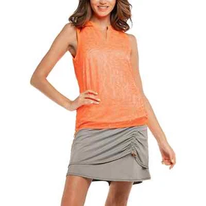 Lucky In Love Instinct Mesh Tank Top Tennis Golf Women Orange Coral Size XS - Picture 1 of 6