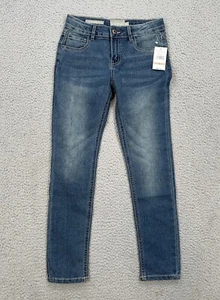 Lucky Brand Zoe Skinny Jeans Girls Size 12 Blue Denim Stretch School NEW - Picture 1 of 10