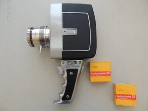 Vtg Bell & Howell Zoomatic Director Series Electric Eye Movie Camera Grip & Film - Photo 1/13
