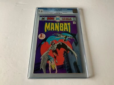 MAN-BAT MANBAT 1 CGC 9.6 WHITE PAGES BATMAN STEVE DITKO DC COMICS 1976 - Image 1 of 4