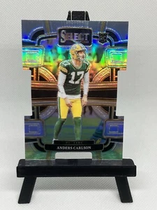Anders Carlson RC Packers Silver Prizm Die Cut SP 2023 Panini Select Football - Bild 1 von 3