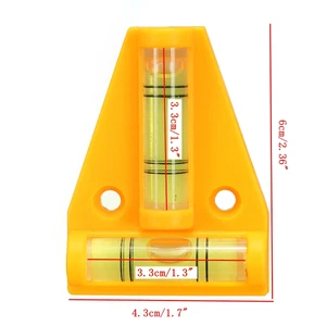 2 Way Mini T&Circle Spirit Level Tool Trailer Caravan Campervan Measuring Table - Imagen 1 de 10