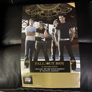 FALL OUT BOY 2005 from under cork tree group promo poster Flawless NEW old stock - Picture 1 of 7
