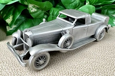 Coche modelo Duesenberg SJ vintage Danbury como nuevo 1934 peltre coleccionable Foto 1 de 4
