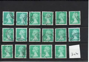 GB - Machin Definitives (MF326) - Valor 20p - 17 copias - Cancelaciones finas - Imagen 1 de 1