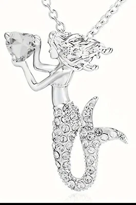 CADENA SIRENA COLGANTE BLANCO UNISEX ADULTO NIÑOS SAN VALENTÍN NAVIDAD REGALO CUMPLEAÑOS Foto 1 de 4