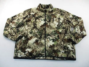 Wrangler ATG Hunter Fleece Jacket Mens 2XL Green Camo Zip Long Sleeve - Picture 1 of 11