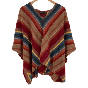 Vintage Ralph Lauren Poncho Sweater Wool Linen Alpaca Cashmere Women XS/S - Picture 1 of 6