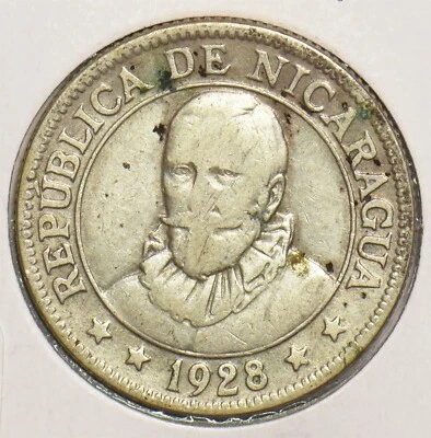 Nicaragua 1928 25 Centavos 199107 combine shipping - Image 1 of 2