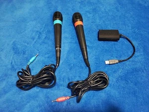 ORIGINAL SONY  SingStar Mikrofone + AD für PS2/PS3 kabelgebunden - Bild 1 von 1